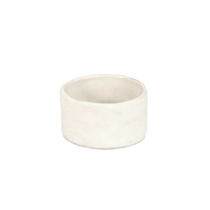 Ceramic Napkin Ring, White